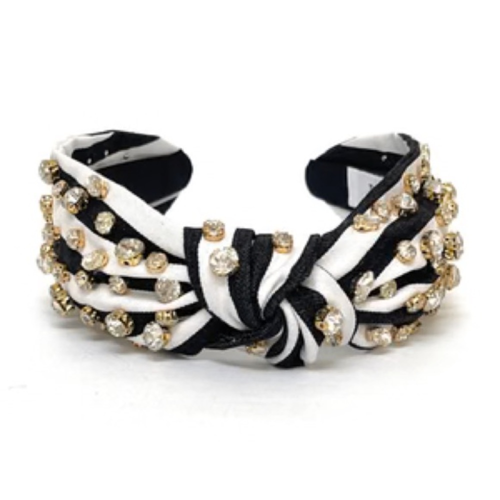 Stripe Jeweled Headband